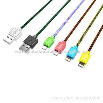 1M Braided Cable for iPhone, iPod, iPad